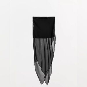 Combination Black Sheer Bandeau Top